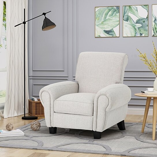 Tripp Monte Traditional Upholstered Pushback Recliner